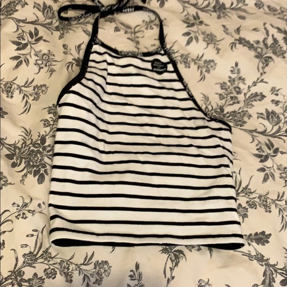 black and white halter top - Picture 3 of 4